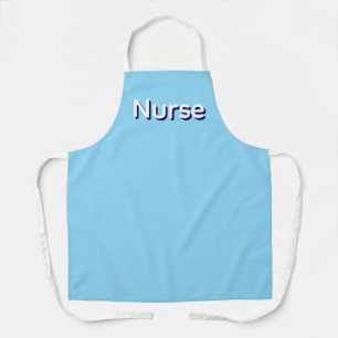 Nurse Logo Clinic Hospital Home Care Lt Blue Apron