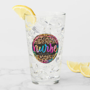 "Nurse - Love, Inspire, Heal" in Rainbow Colour Glass