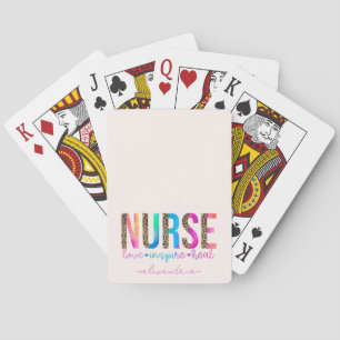 Nurse - Love, Inspire, Heal Playing Cards