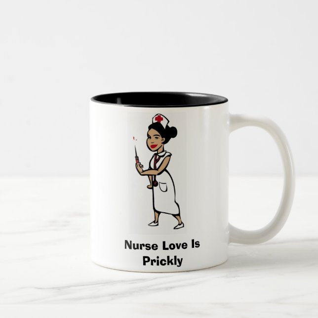 Nurse Love Is Prickly Coffee Mug (Right)