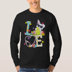 Nurse Love Stethoscope Scrub Life Nurse Bunny Egg T-Shirt
