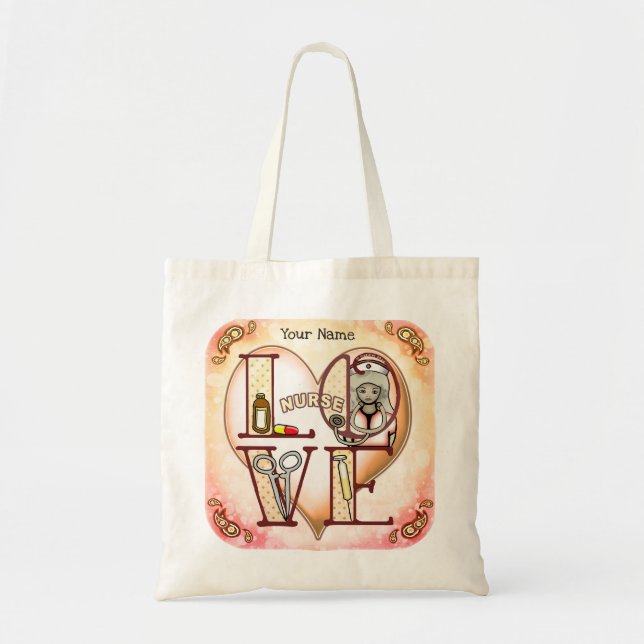 Nurse Love Tote Bag (Front)