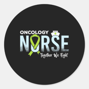Nurse- Lyme Disease Awareness Supporter Ribbon Classic Round Sticker