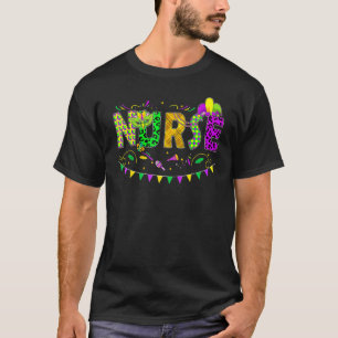 Nurse Mardi Gras Leopard New Orleans Carnival Funn T-Shirt