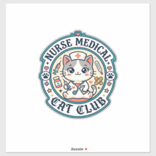 Nurse Medical Cat Funny Cat Lover Design - Nurse M