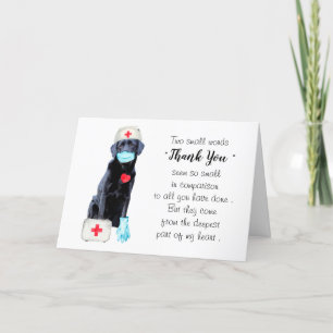 Nurse Medical Doctor Thank You Card