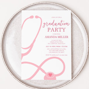 Nurse Medical Graduation Party Invitation