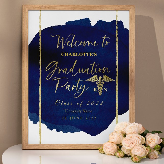 Nurse Medical Graduation Party Welcome Sign (Creator Uploaded)