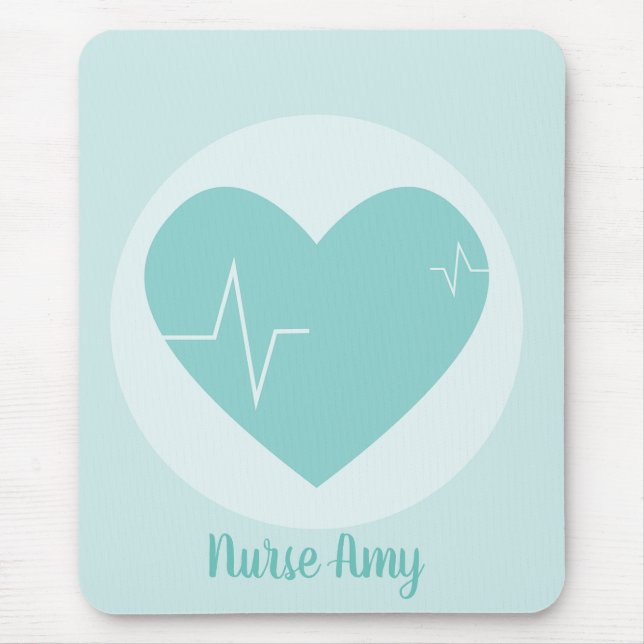 Nurse Medical Heart Mouse Pad (Front)