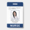 Nurse Medical Navy Blue Hospital Logo Photo ID