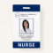 Nurse Medical Navy Blue Hospital Logo Photo ID