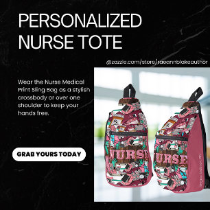 Nurse Medical Print Sling Bag