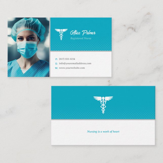 Nurse | Medical Professional Business Card (Front/Back)