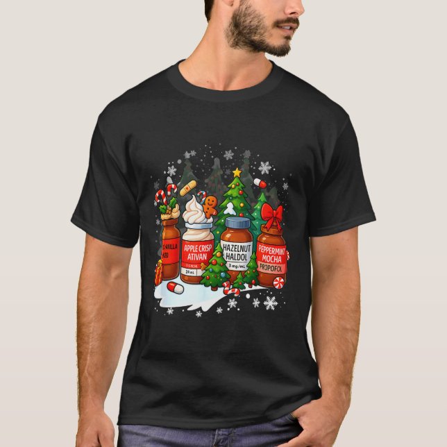 Nurse Medical Profol Ativan Haldo Christmas Health T-Shirt (Front)