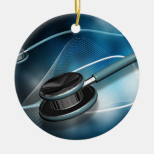 Nurse Medical Stethoscopes Ceramic Ornament