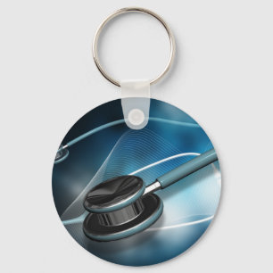 Nurse Medical Stethoscopes Key Ring