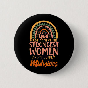 Nurse Midwife Birth Worker Faith Christian Rainbow 6 Cm Round Badge