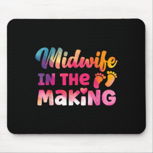 Nurse Midwife Birth Worker Student Watercolor Mouse Pad