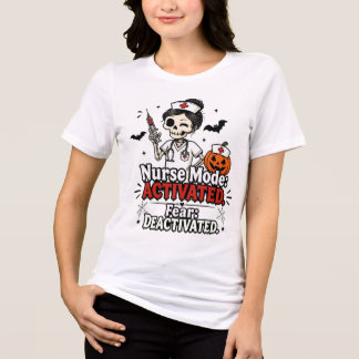 Nurse Mode Activated Halloween T-Shirt Tri-Blend Shirt