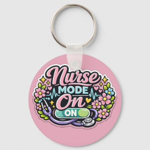 Nurse Mode On Funny Nurse Gift Key Ring