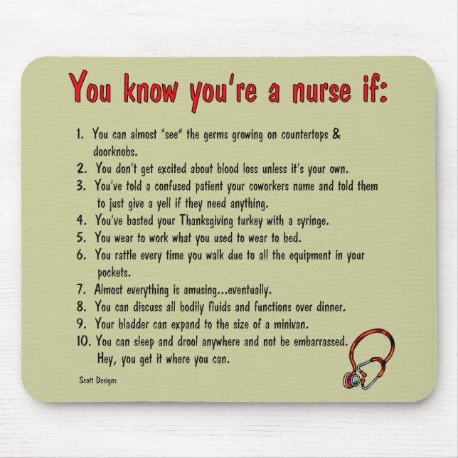 Nurse Mousepad (Front)