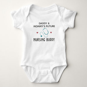 Nurse Mum - Daddy and Mummy's Future Nursing Buddy Baby Bodysuit