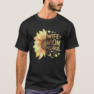 Nurse Mum Nurses Week Wife Nurse Her Mum Life Moth T-Shirt