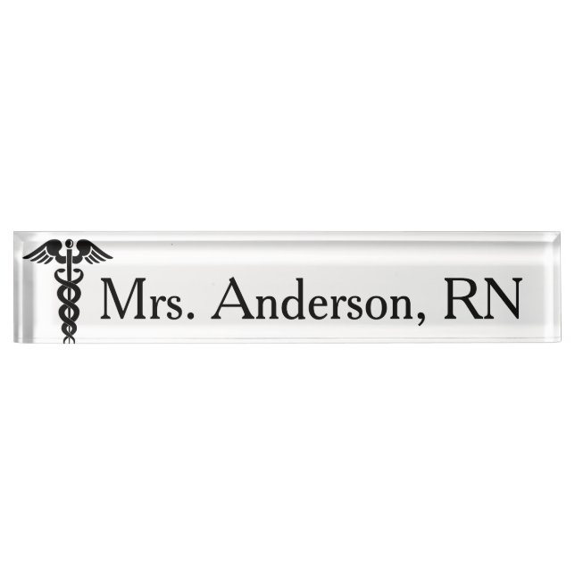Nurse Nameplate for desk (Front)