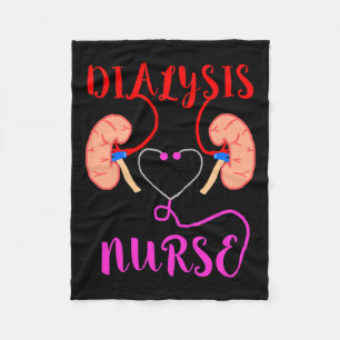 Nurse Nephrology Kidney Disease Failure Nursing Fleece Blanket