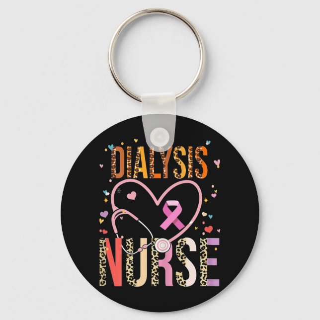 Nurse Nephrology Kidney Disease Nursing 2  Key Ring (Front)
