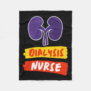 Nurse Nephrology Nurse Dialysis Technician 1 Fleece Blanket