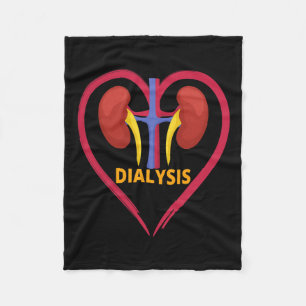 Nurse Nephrology Nurse Dialysis Technician 2 Fleece Blanket