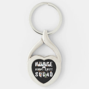 Nurse Night Shift Halloween Squad Classic T-Shirt Key Ring