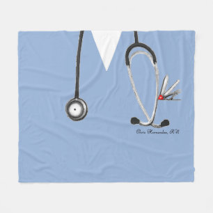 Nurse Novelty Gift Idea Fleece Blanket