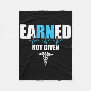 Nurse Nurse Practitioner Black Small Clic Fit Crew Fleece Blanket