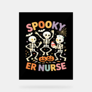 Nurse Nursing Cute Halloween Spooky Essential T-Sh Acrylic Sign