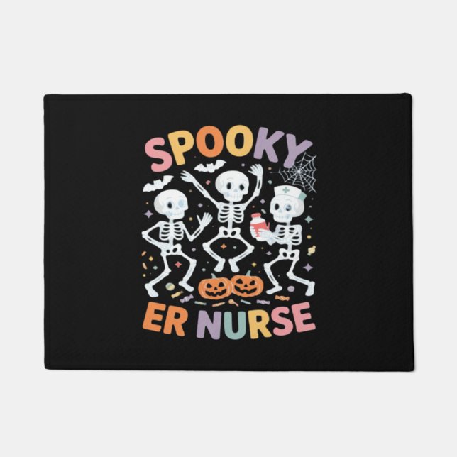 Nurse Nursing Cute Halloween Spooky Essential T-Sh Doormat (Front)