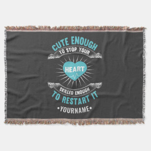 Nurse Nursing Funny Nurse Throw Blanket