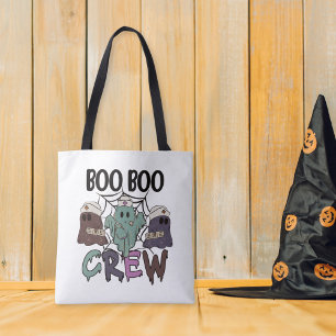Nurse Nursing Halloween Boo Boo Crew Ghost Tote Bag