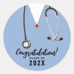 Nurse Nursing School Graduation Classic Round Stic Classic Round Sticker