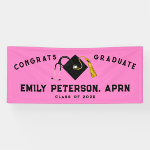Nurse Nursing School Graduation Congrats Banner