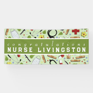 Nurse Nursing School Graduation Congrats Banner