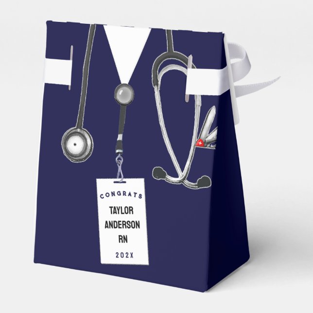 Nurse Nursing School Graduation Favour Box (Back Side)