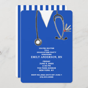 Nurse Nursing School Graduation Invitation