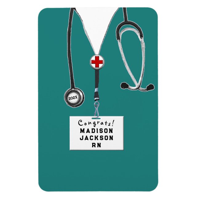 Nurse Nursing School Graduation Magnet (Vertical)