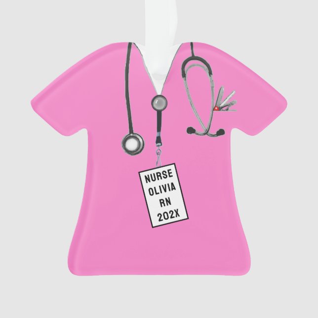 Nurse Nursing School Graduation Ornament (Front)