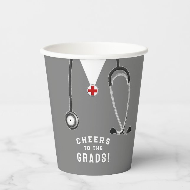 Nurse Nursing School Graduation Paper Cups (Front)