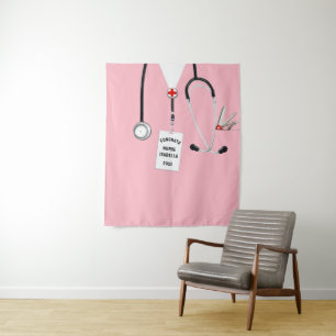 Nurse Nursing School Graduation Party Tapestry