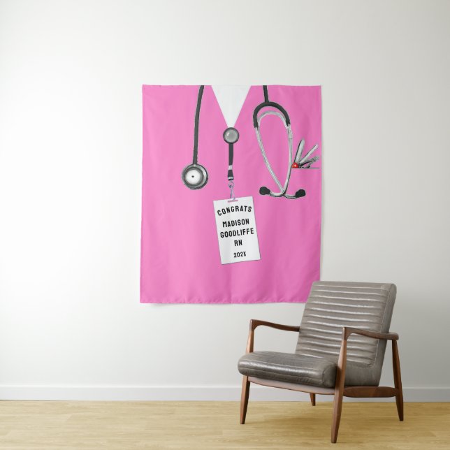 Nurse Nursing School Graduation Tapestry (In Situ)
