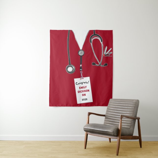 Nurse Nursing School Graduation Tapestry (In Situ)